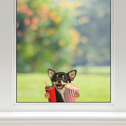 Hey, je veux en essayer - Chihuahua Autocollant de voiture/porte/réfrigérateur/ordinateur portable V1