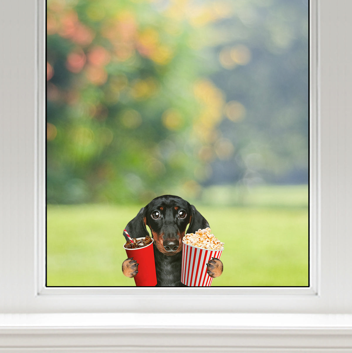 Hey, je veux en essayer - Autocollant de voiture/porte/réfrigérateur/ordinateur portable teckel V1