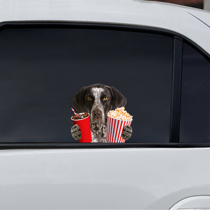 Hey, je veux en essayer - Autocollant de voiture/porte/réfrigérateur/ordinateur portable à poil court allemand V1