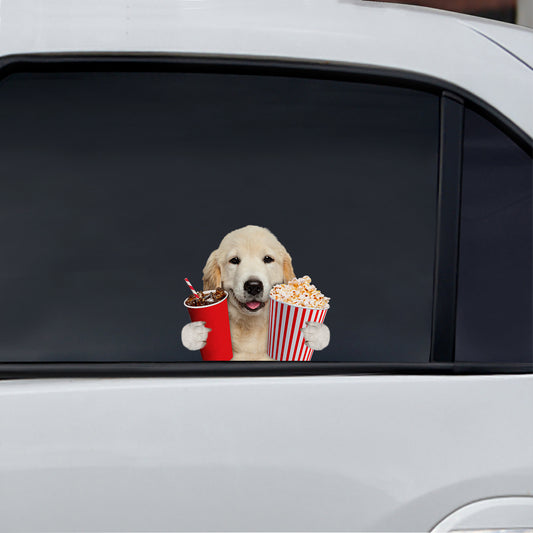 Hey, je veux en essayer - Golden Retriever Autocollant de voiture/porte/réfrigérateur/ordinateur portable V1