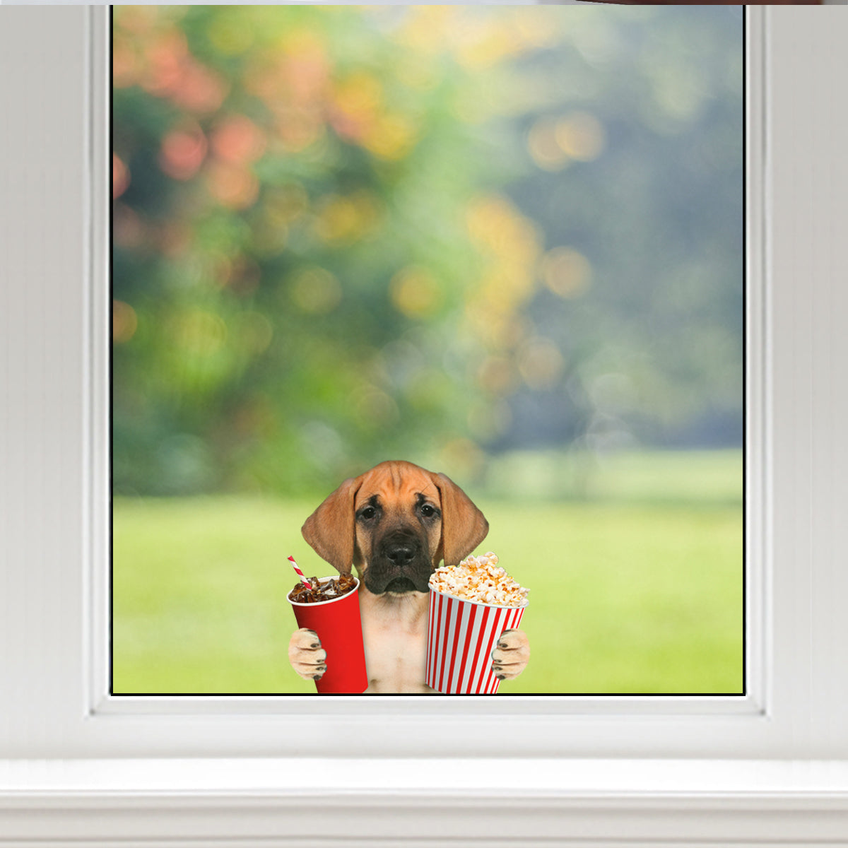 Hey, je veux en essayer - Autocollant de voiture/porte/réfrigérateur/ordinateur portable Great Dane V1