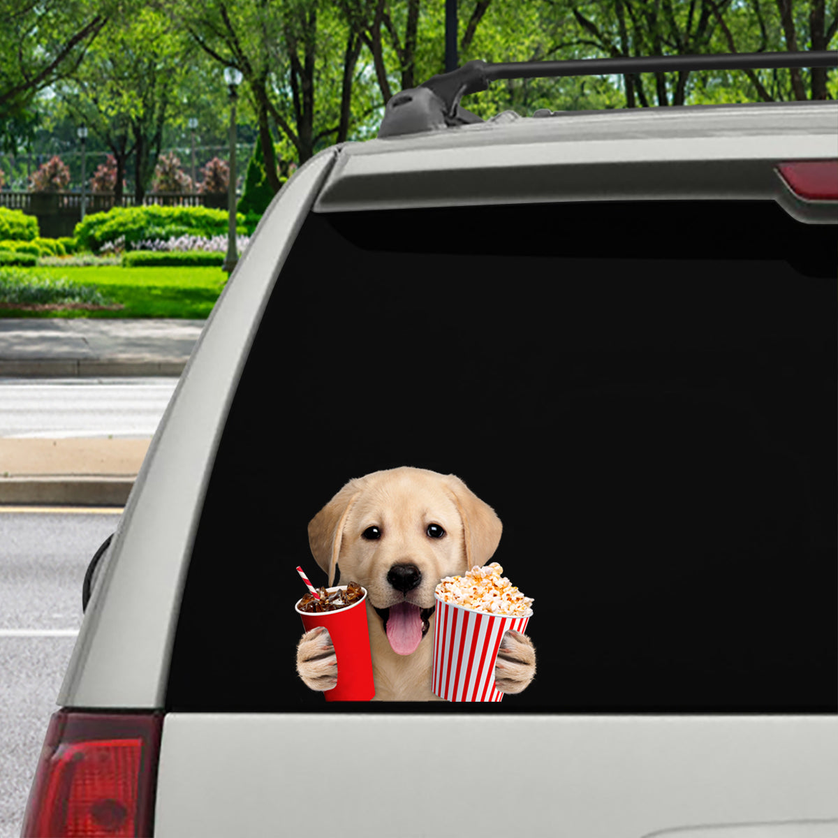 Hey, je veux en essayer - Labrador Car/Porte/Réfrigérateur/Autocollant pour ordinateur portable V1