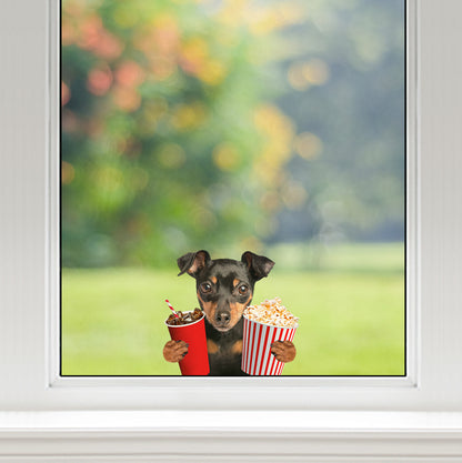 Hey, je veux en essayer - Autocollant Pinscher miniature pour voiture/porte/réfrigérateur/ordinateur portable V1