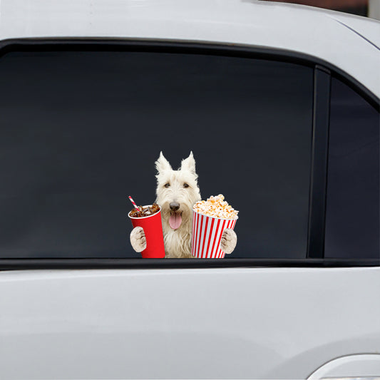 Hey, je veux en essayer - Scottish Terrier Autocollant de voiture/porte/réfrigérateur/ordinateur portable V1