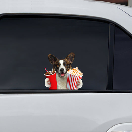 Hey, je veux en essayer - Welsh Corgi Autocollant de voiture/porte/réfrigérateur/ordinateur portable V1