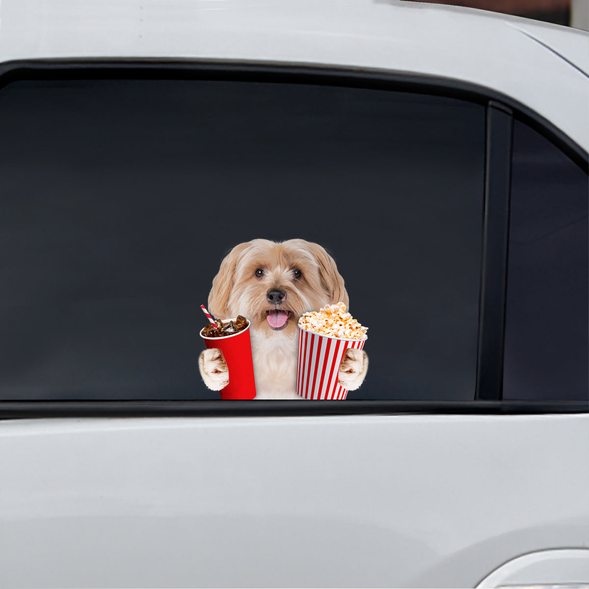 Hé, je veux en essayer - Yorkshire Terrier Autocollant de voiture/porte/réfrigérateur/ordinateur portable V1