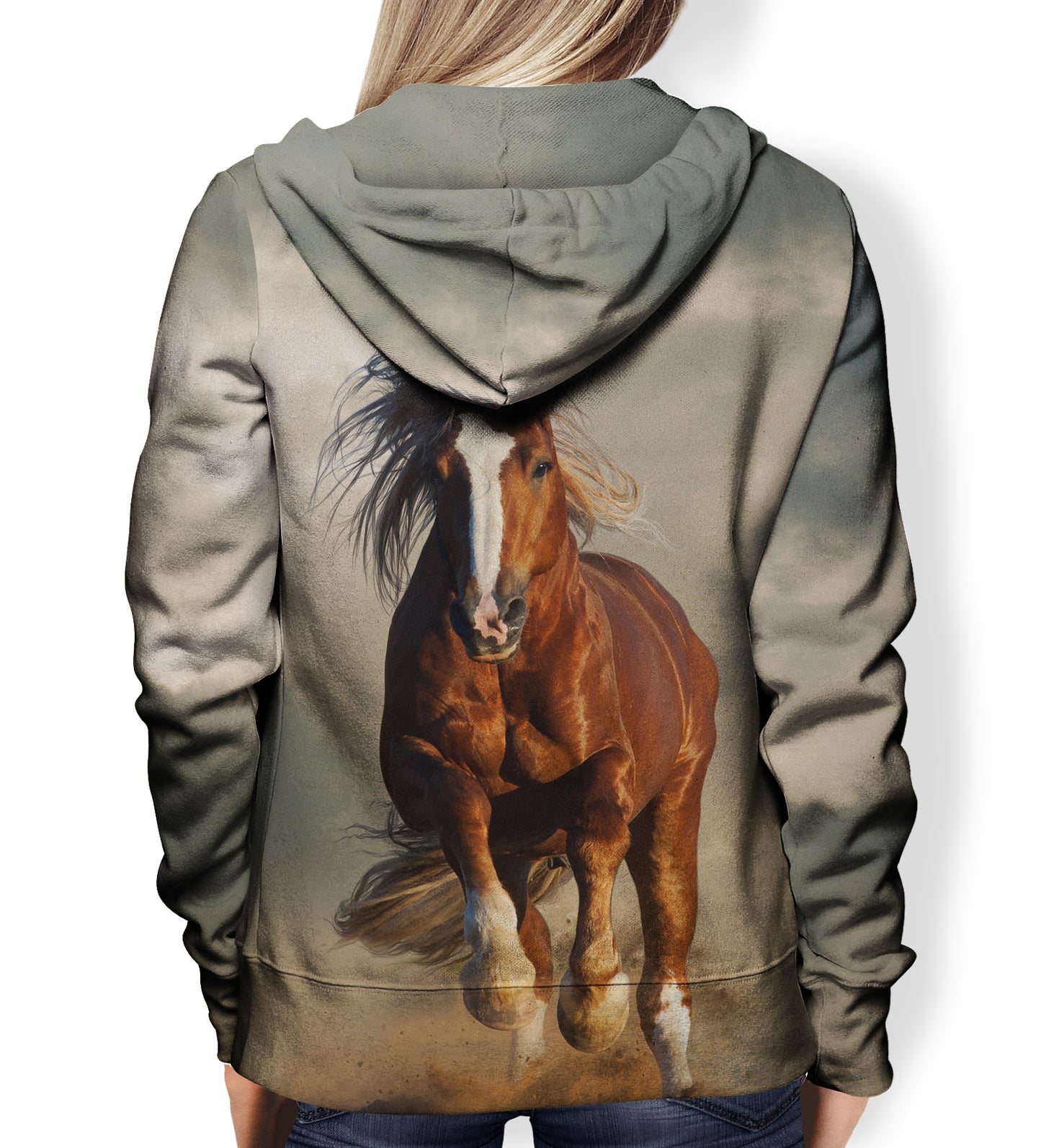 Horse Hoodie - All Over V6