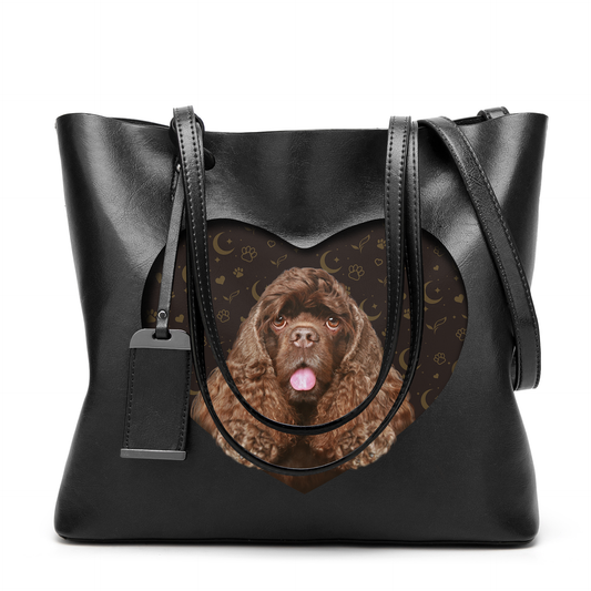 I Know I'm Cute - American Cocker Spaniel Glamour Handbag V3