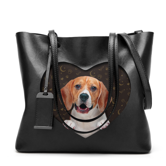 I Know I'm Cute - Beagle Glamour Handbag V1