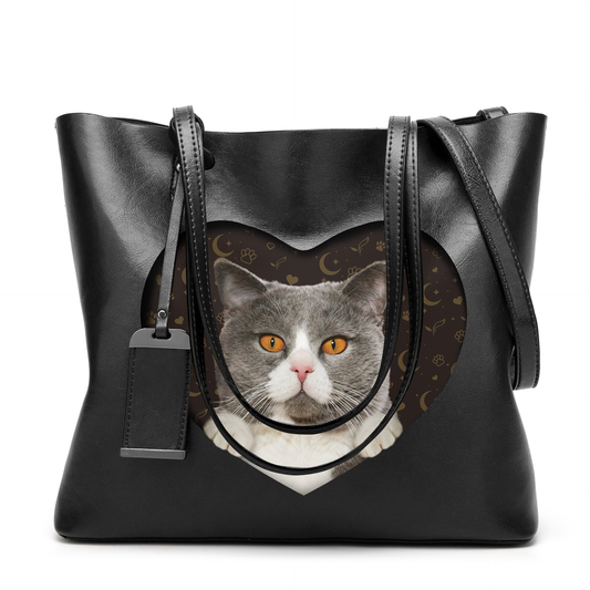 I Know I'm Cute - British Shorthair Cat Glamour Handbag V2