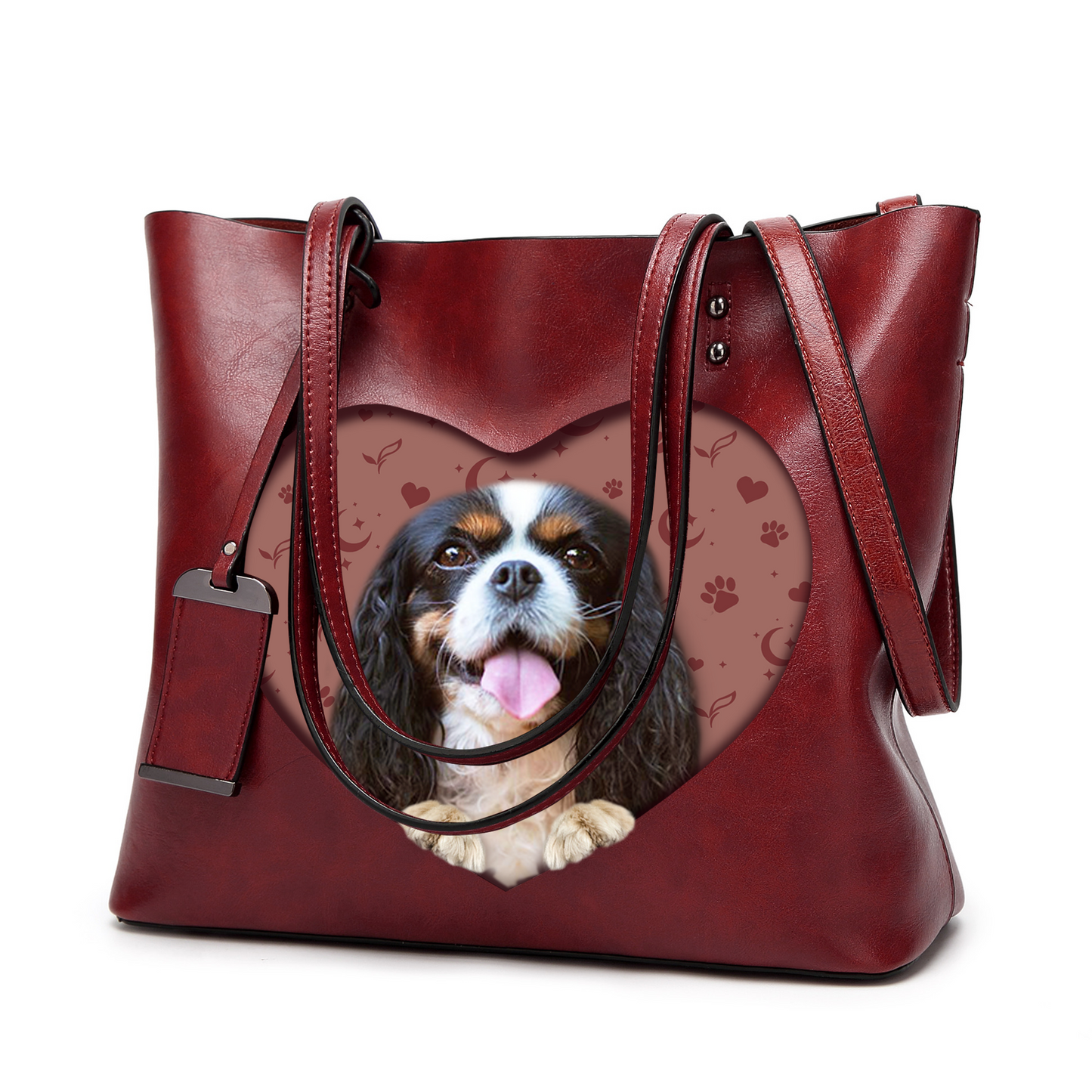 I Know I'm Cute - Cavalier King Charles Spaniel Glamour Handbag V1 - 7