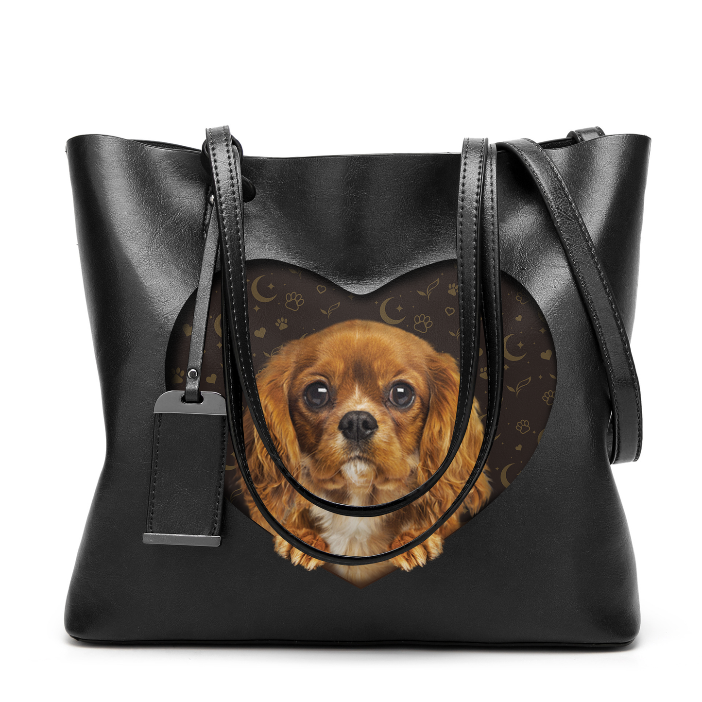 I Know I'm Cute - Cavalier King Charles Spaniel Glamour Handbag V2