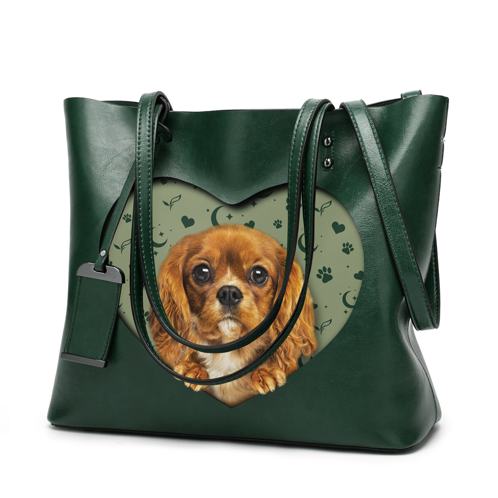 I Know I'm Cute - Cavalier King Charles Spaniel Glamour Handbag V2 - 11