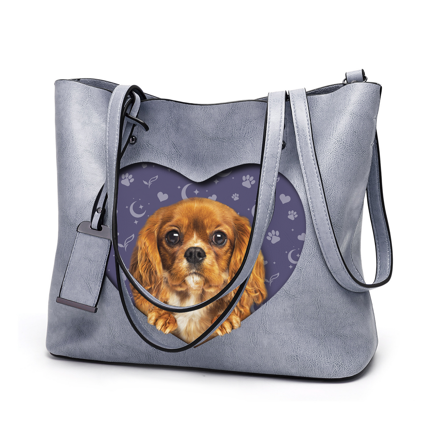 I Know I'm Cute - Cavalier King Charles Spaniel Glamour Handbag V2 - 10