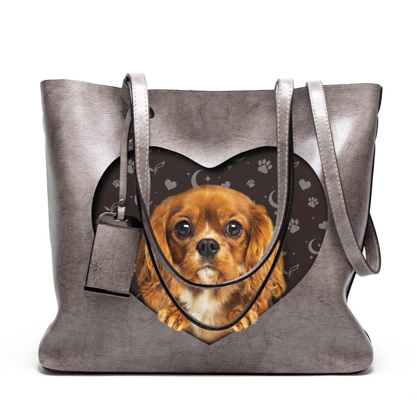 I Know I'm Cute - Cavalier King Charles Spaniel Glamour Handbag V2 - 9