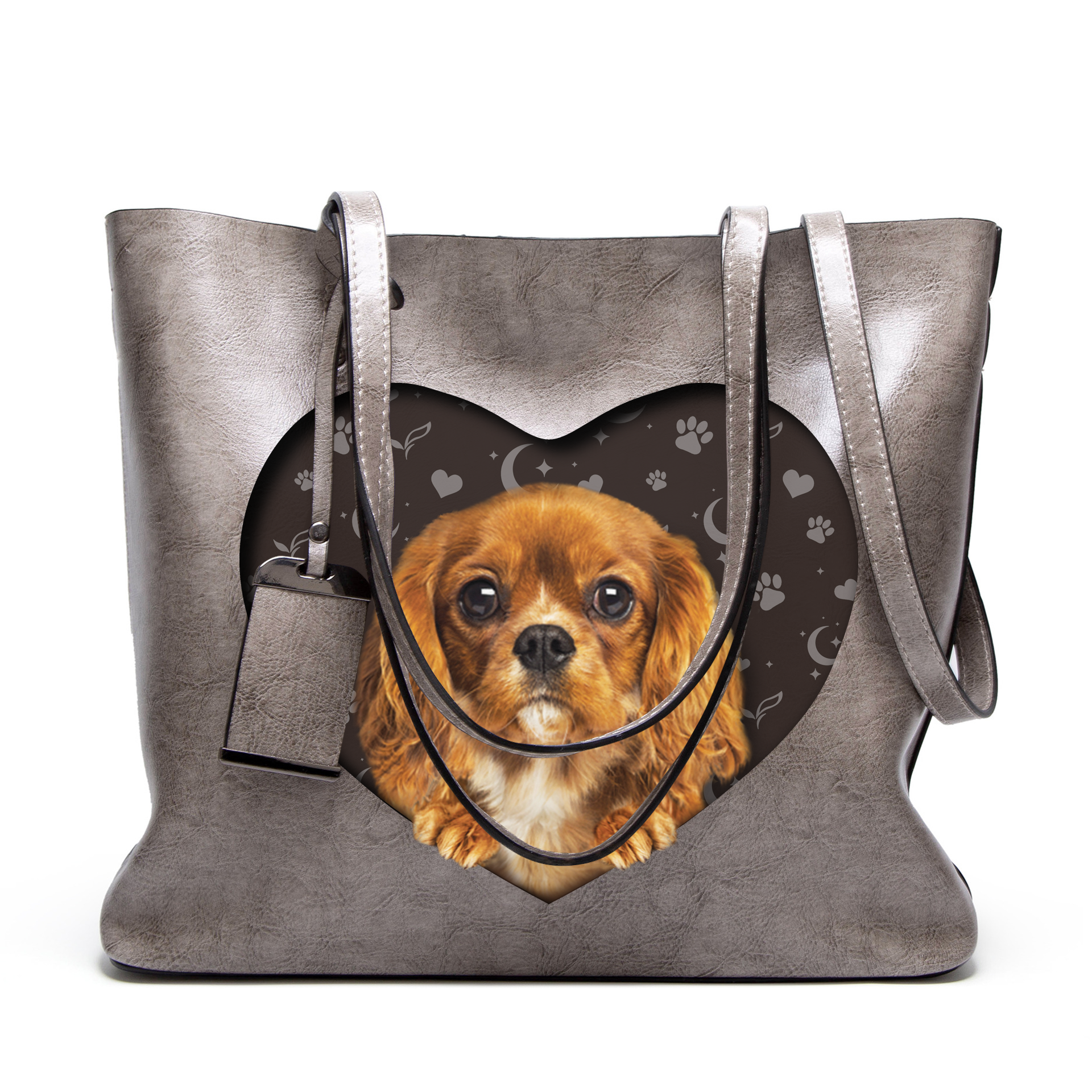 I Know I'm Cute - Cavalier King Charles Spaniel Glamour Handbag V2 - 9