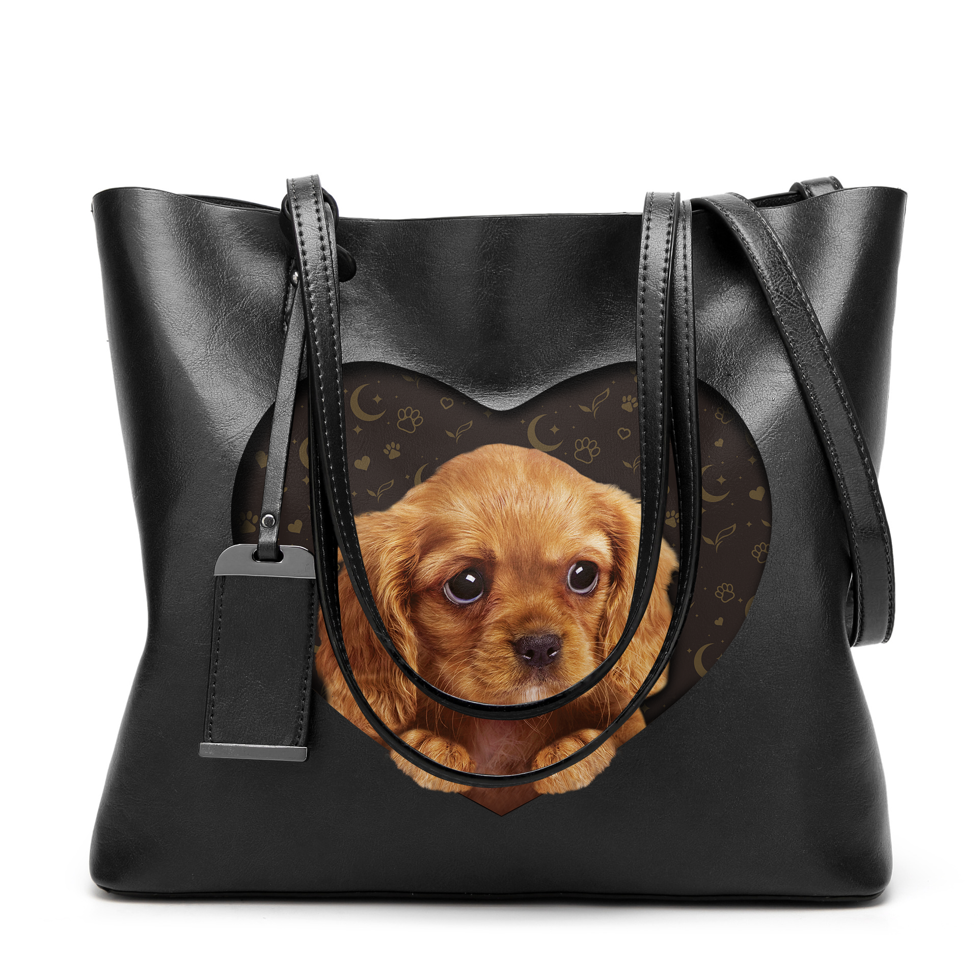 I Know I'm Cute - Cavalier King Charles Spaniel Glamour Handbag V3