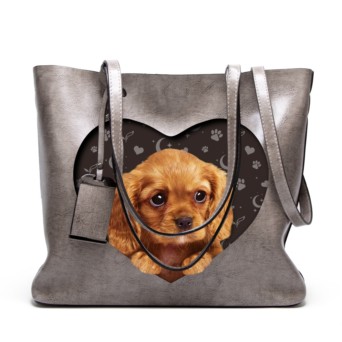 I Know I'm Cute - Cavalier King Charles Spaniel Glamour Handbag V3 - 12