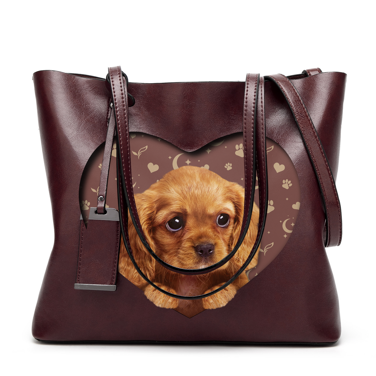 I Know I'm Cute - Cavalier King Charles Spaniel Glamour Handbag V3 - 5