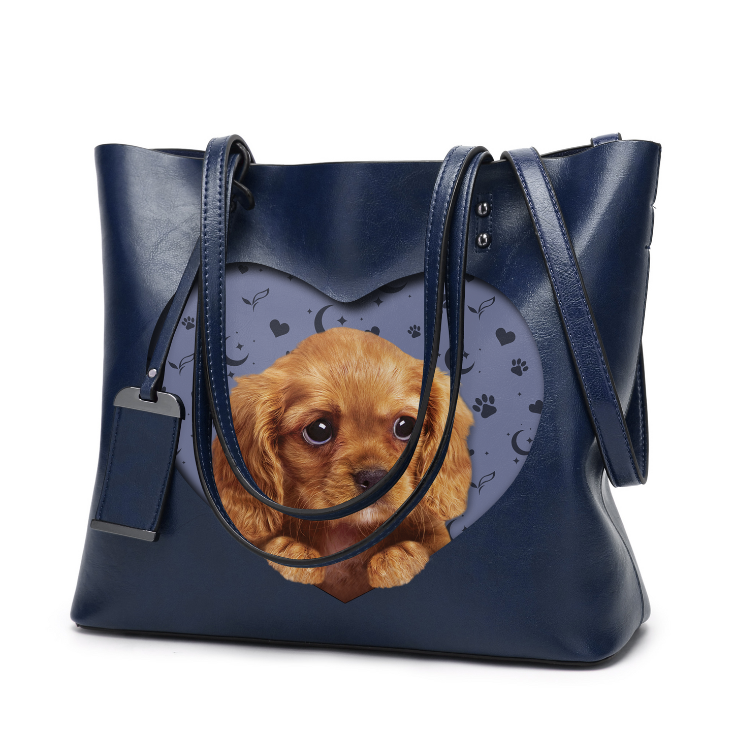 I Know I'm Cute - Cavalier King Charles Spaniel Glamour Handbag V3 - 8