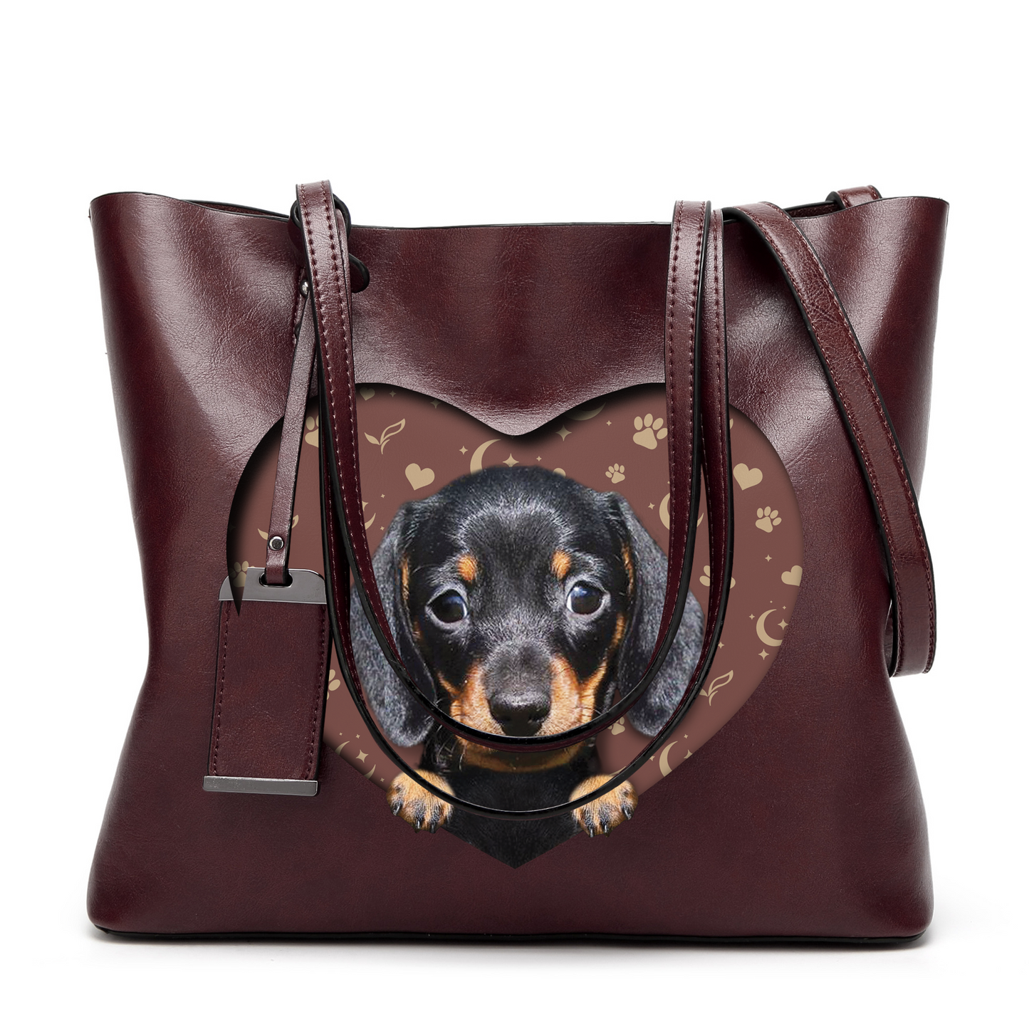 I Know I'm Cute - Dachshund Glamour Handbag V1 - 5