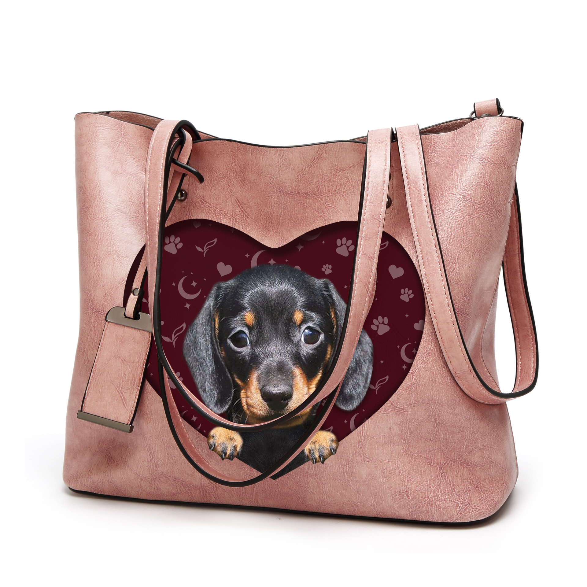 I Know I'm Cute - Dachshund Glamour Handbag V1 - 8