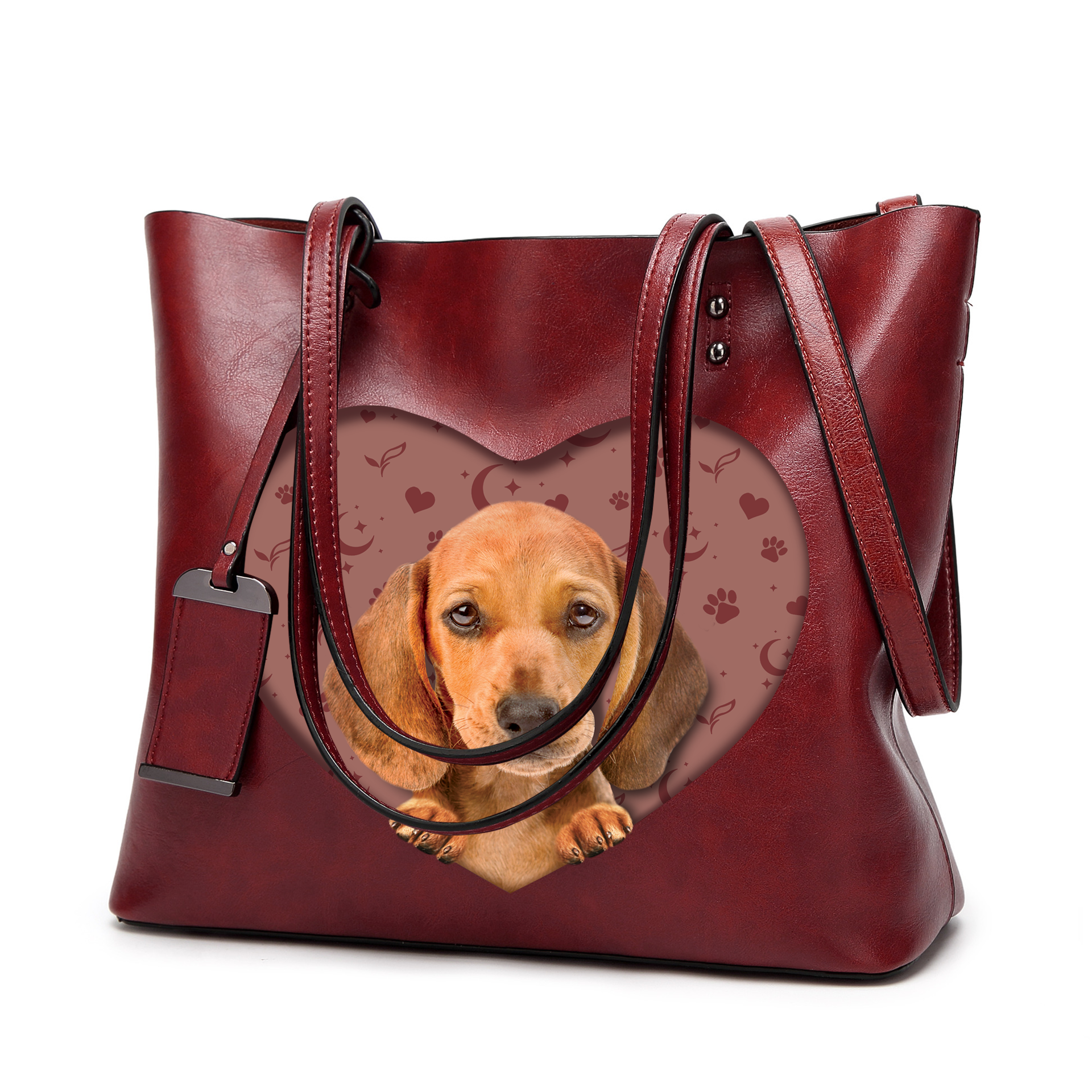I Know I'm Cute - Dachshund Glamour Handbag V2 - 8