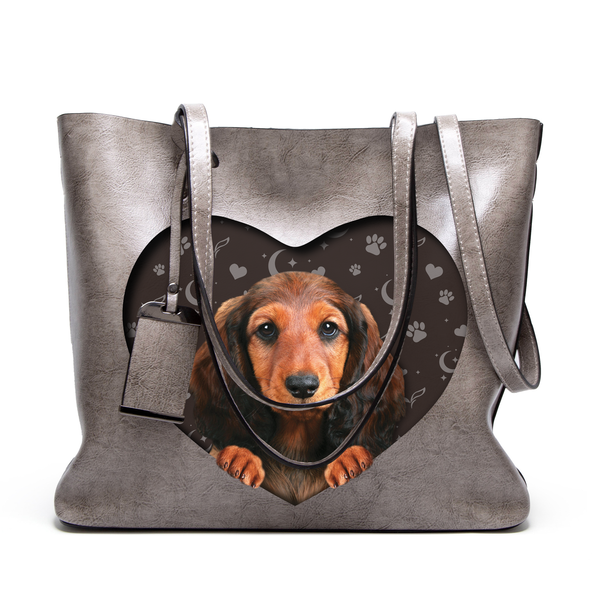 I Know I'm Cute - Dachshund Glamour Handbag V3 - 10