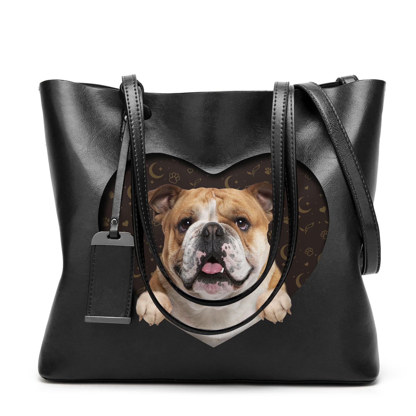 I Know I'm Cute - English Bulldog Glamour Handbag V2