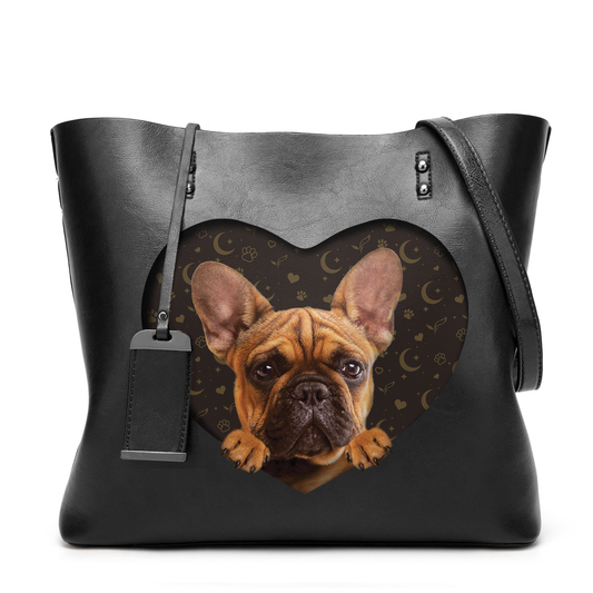 I Know I'm Cute - French Bulldog Glamour Handbag V1