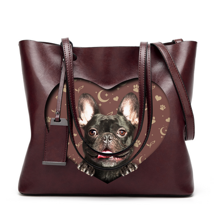 I Know I'm Cute - French Bulldog Glamour Handbag V2 - 5