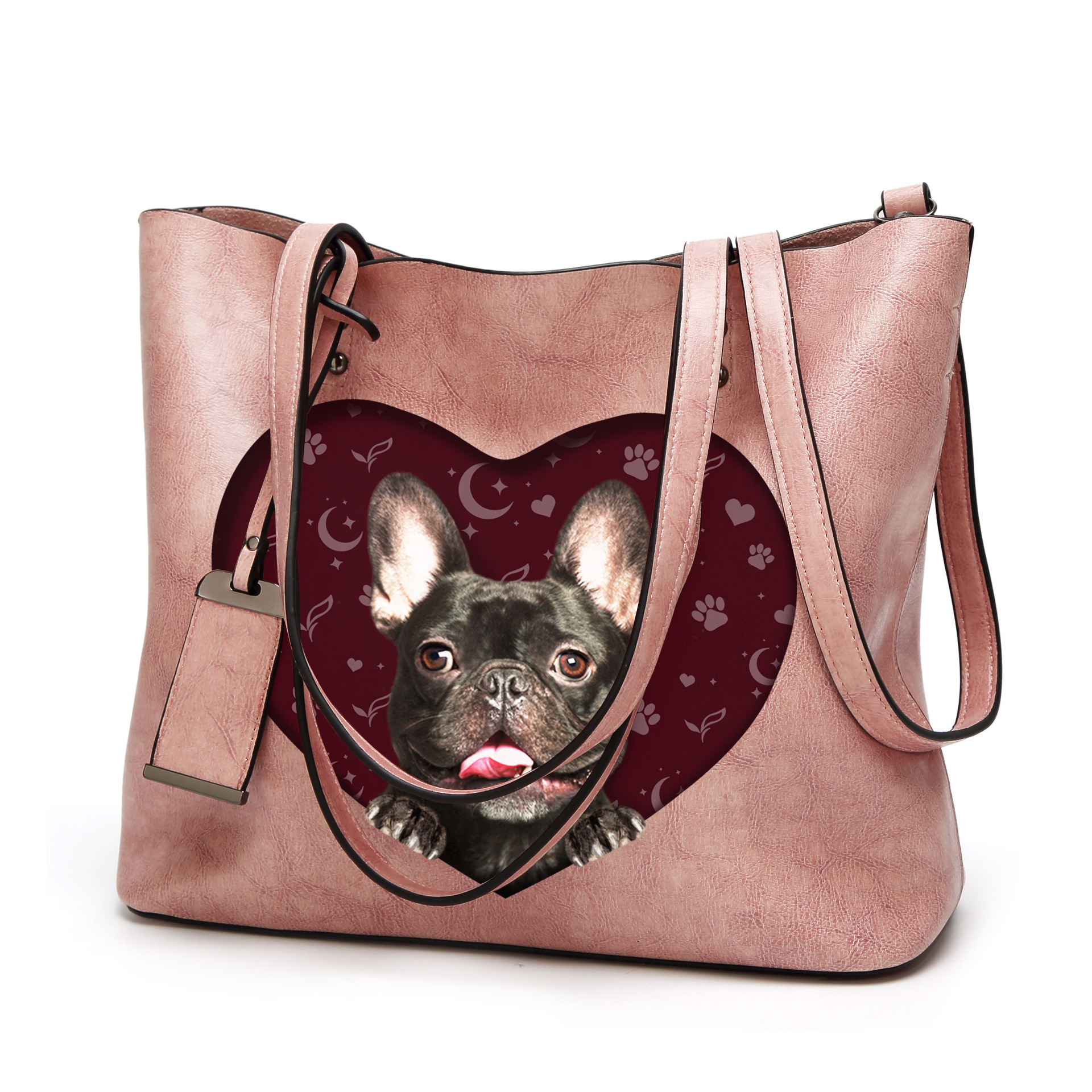 I Know I'm Cute - French Bulldog Glamour Handbag V2 - 8