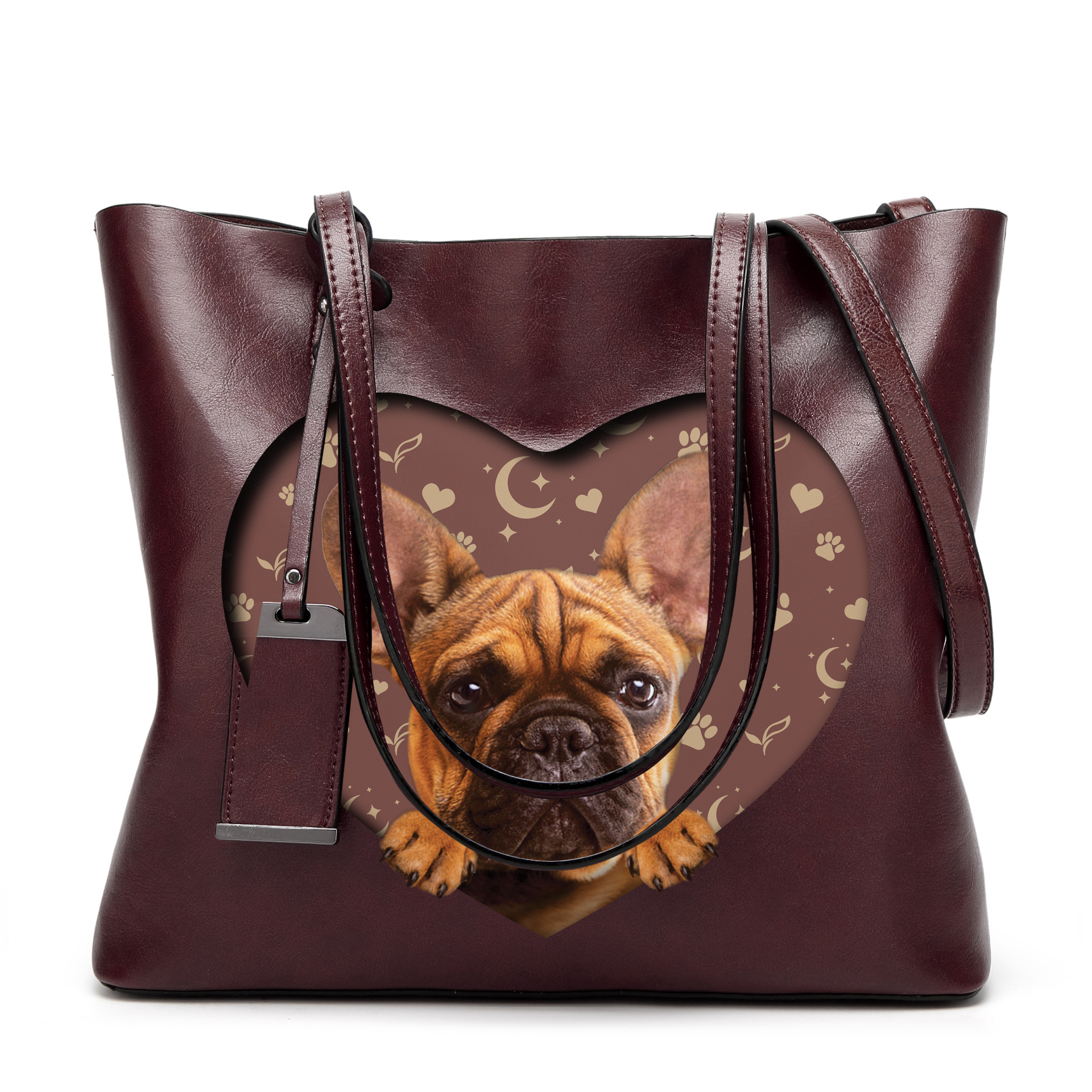 I Know I'm Cute - French Bulldog Glamour Handbag V1 - 5
