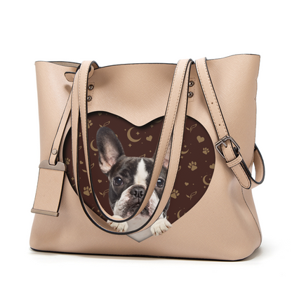 I Know I'm Cute - French Bulldog Glamour Handbag V3 - 5