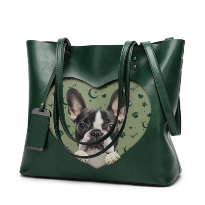 I Know I'm Cute - French Bulldog Glamour Handbag V3 - 10