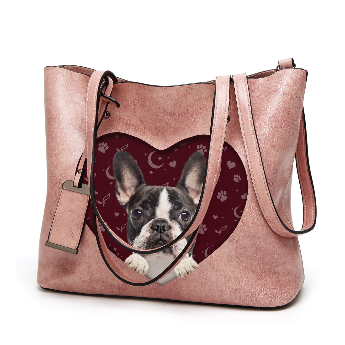 I Know I'm Cute - French Bulldog Glamour Handbag V3 - 7