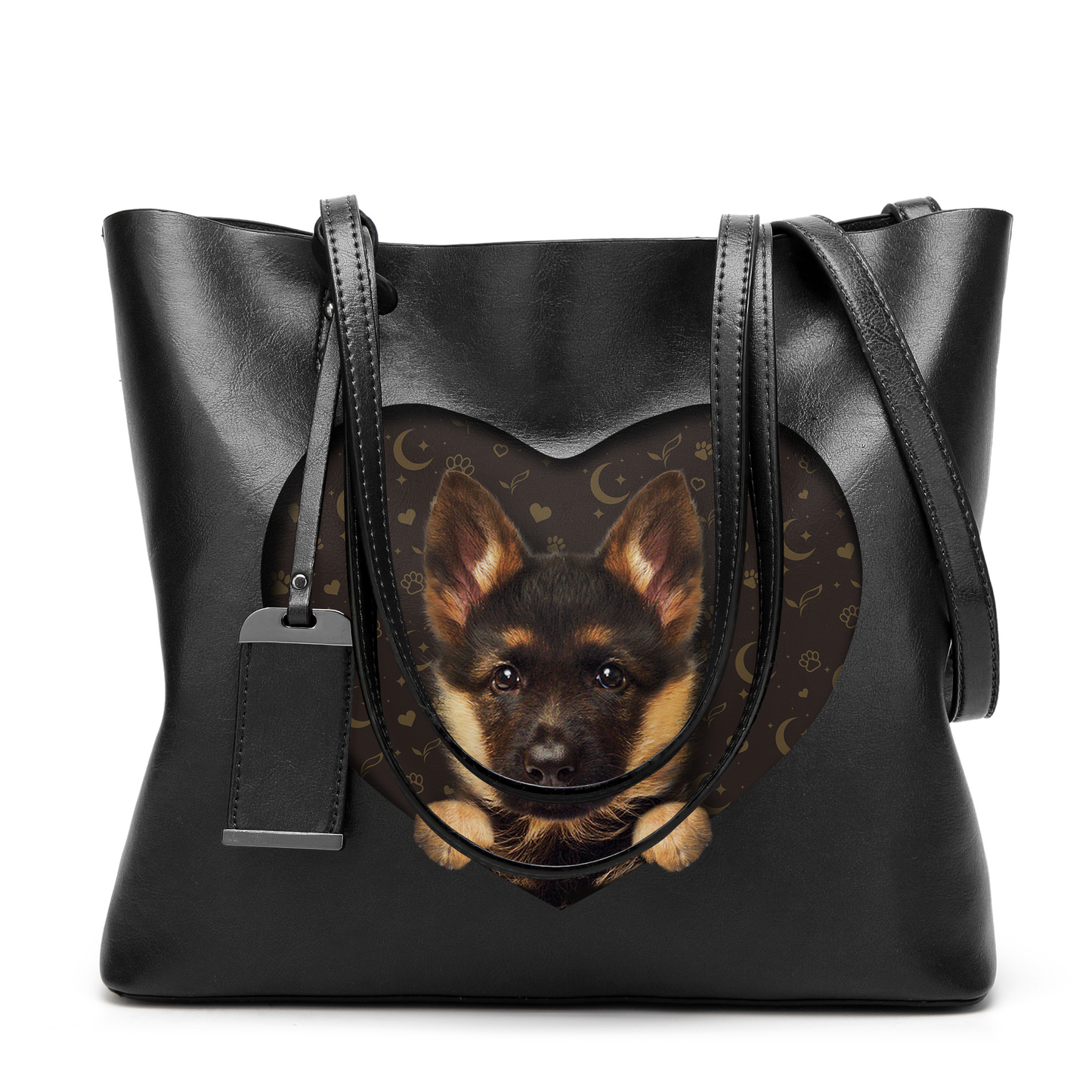 I Know I'm Cute - German Shepherd Glamour Handbag V1