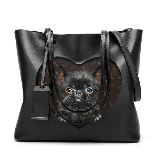 I Know I'm Cute - Griffon Bruxellois Glamour Handbag V1