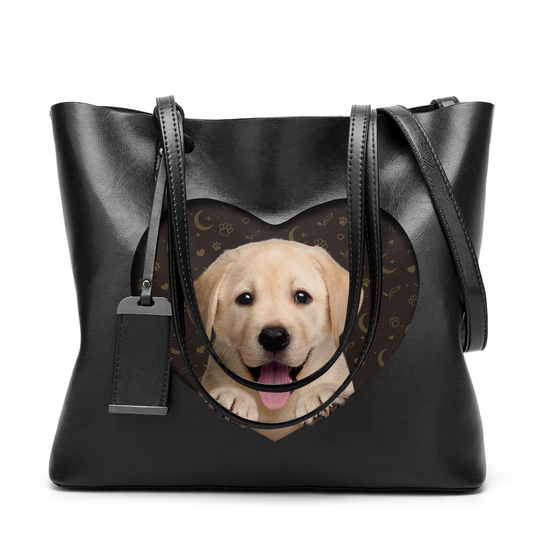 I Know I'm Cute - Labrador Glamour Handbag V1