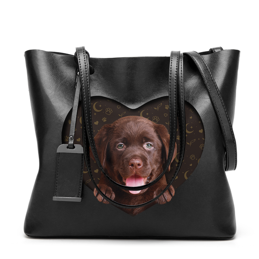I Know I'm Cute - Labrador Glamour Handbag V2