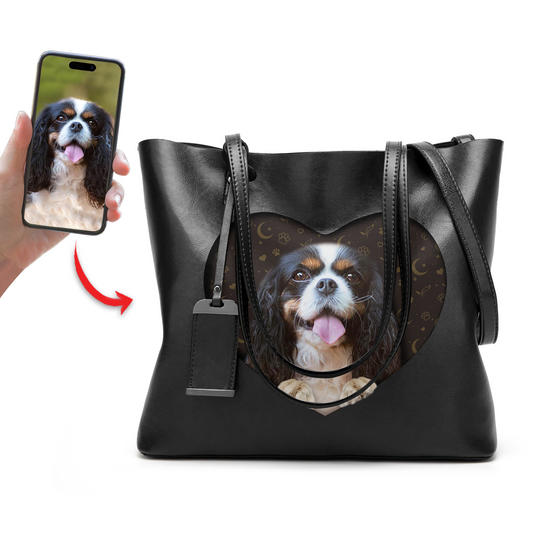 I Know I'm Cute - Personalized Glamour Handbag With Your Photo