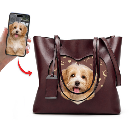 I Know I'm Cute - Personalized Glamour Handbag With Your Photo - 7