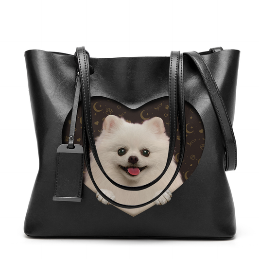 I Know I'm Cute - Pomeranian Glamour Handbag V2