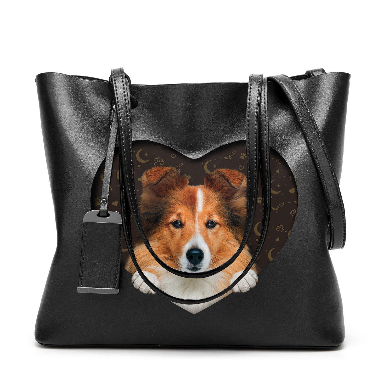 I Know I'm Cute - Shetland Sheepdog Glamour Handbag V1