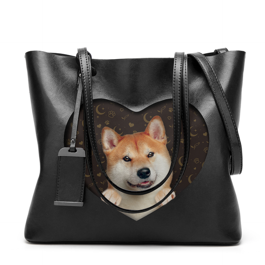 I Know I'm Cute - Shiba Inu Glamour Handbag V1