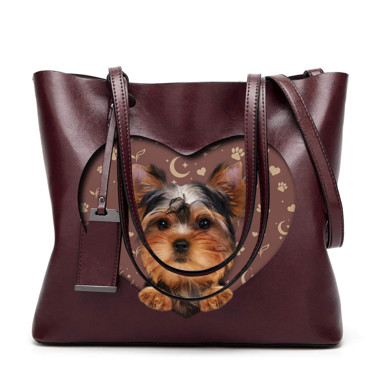 I Know I'm Cute - Yorkshire Terrier Glamour Handbag V1 - 5