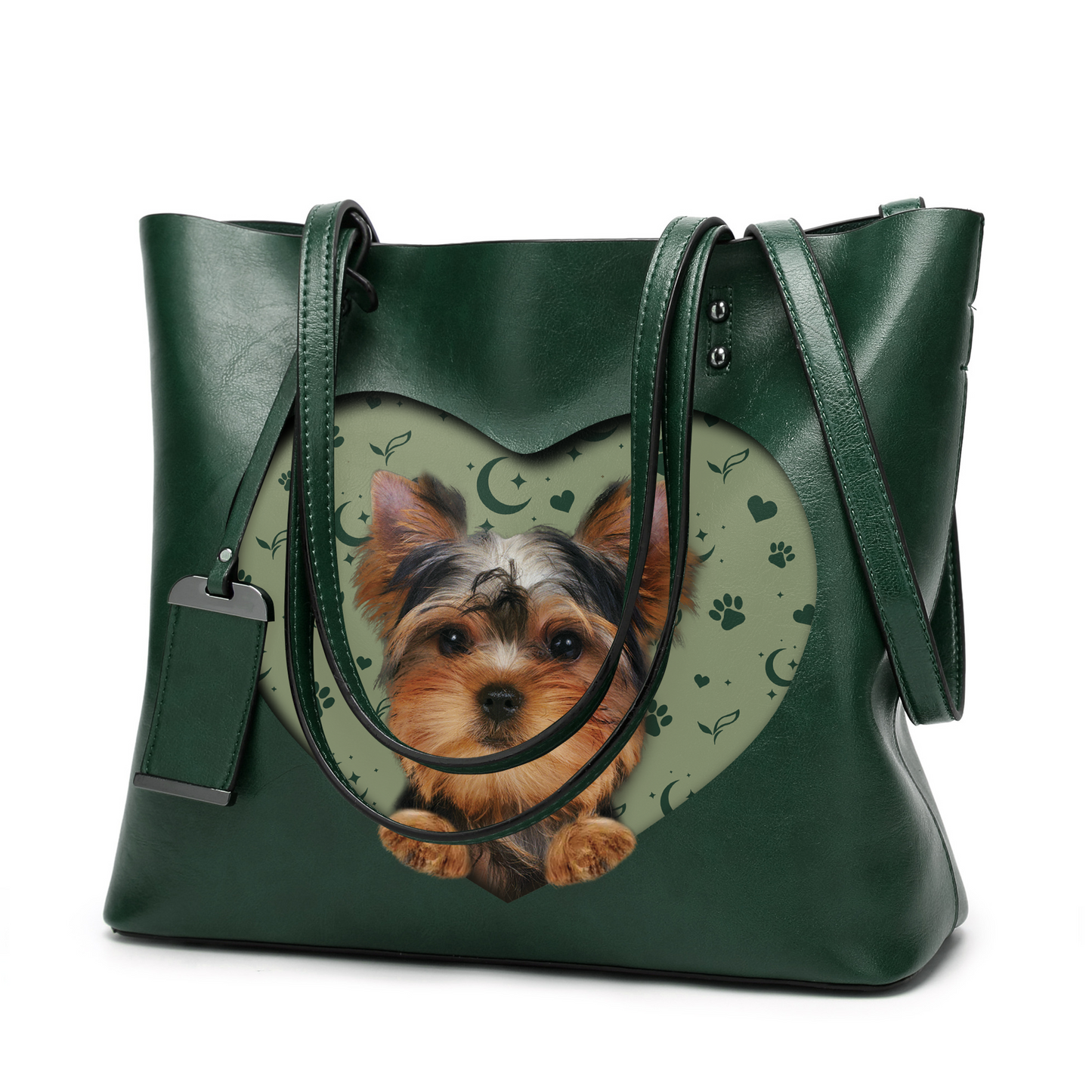 I Know I'm Cute - Yorkshire Terrier Glamour Handbag V1 - 10