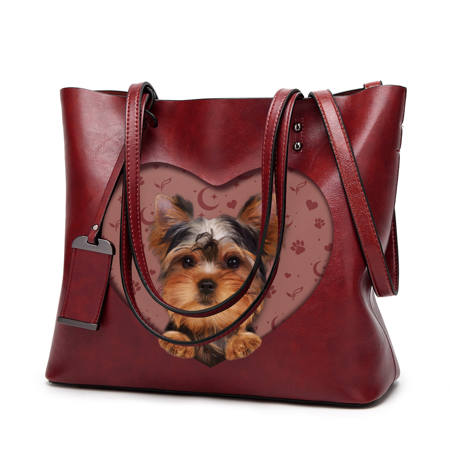 I Know I'm Cute - Yorkshire Terrier Glamour Handbag V1 - 7