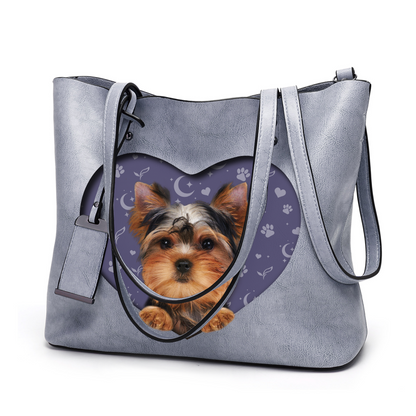 I Know I'm Cute - Yorkshire Terrier Glamour Handbag V1 - 11