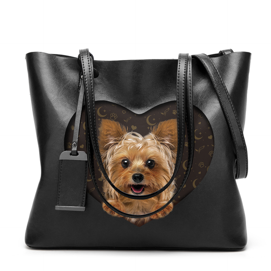 I Know I'm Cute - Yorkshire Terrier Glamour Handbag V2